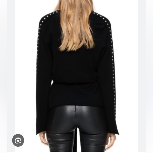 Zadig & Voltaire Studded Open Cashmere Wool Cardigan Sweater XS S - Picture 1 of 10